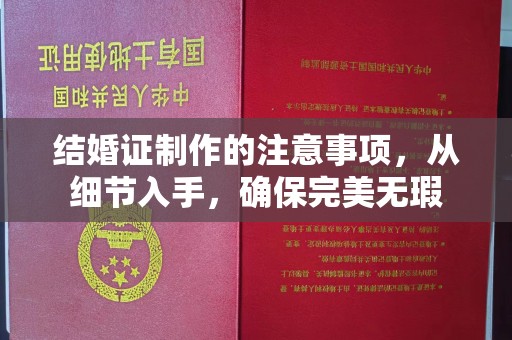 细河结婚证制作的注意事项，从细节入手，确保完美无瑕