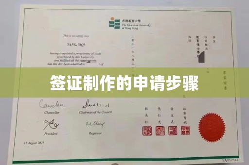 细河签证制作的申请步骤
